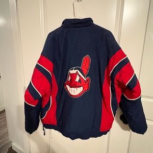 Cleveland Indians starter jacket! Pullover size XL. Very warm, good condition.